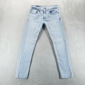 Levis 512 Jeans Mens 28x30 Blue Slim Tapered Light Wash Stretch Mid Rise